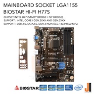 Mainboard Biostar Hi-Fi H77S (LGA1155) Support Intel Core i Gen.2XXX and Gen.3XXX Series (สินค้ามือส