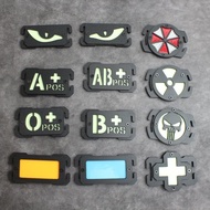 Luminous MOLLE System Dedicated Bag Buckle Backpack Accessories Resident Evil Radiation Blood Type B