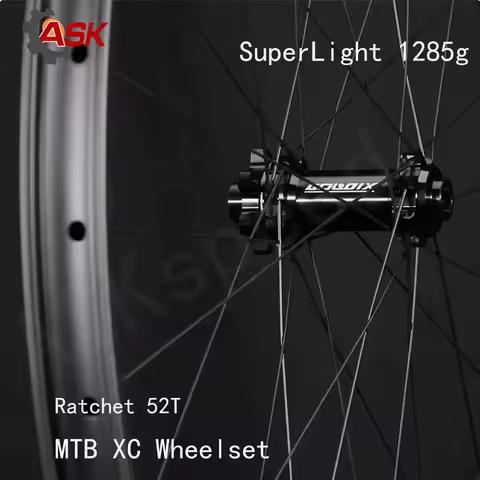 SuperLight 1285g 29er MTB Carbon Wheelset 25mm Depth Goldix M310 TB2015 Pillar 1423 UD Matte 28H Car