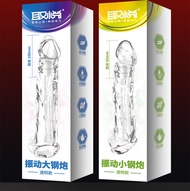 Reusable Protruding Sleeve Enlarger Enlargement Extension Longer Bigger Delay Crystal Condom Sarung 