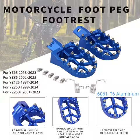 For Yamaha YZ65 YZ85 YZ125 YZ250 YZ YZF 125 250 450 WR250F WR450F YZ450FX Motorcycle Aluminum Footre