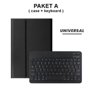 ADVAN TAB SKETSA 2 10.1 INCH FLIP COVER CASE KEYBOARD WIRELESS BLUETOOTH SMART CASING MAGNETIC
