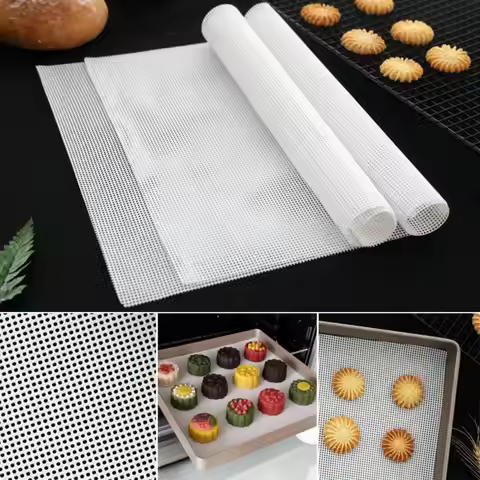 Silicone Dehydrator Sheets Non-Stick Thickened Food Fruit Dryer Mats Reusable Steamer Mesh Pad Sheet