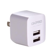 ONPRO USB雙埠電源供應器-白 UC-2P01-W