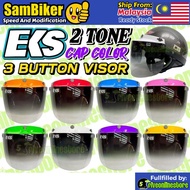 EKS Visor 2 Tone Black Cap Color 3 Button Visor Helmet MHR MS88 SGV APOLO Steng Helmet Kura Cap Pink