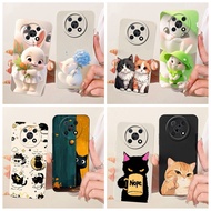 For Huawei Nova Y90 Casing CTR-LX2 CTR-LX1 CTR-LX3 Camera Protection Phone Cover Cute Cartoon Cat Ra
