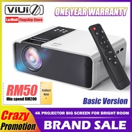 VIUIO Y7 4K Projector TD90 HD Android Wifi Bluetooth Screen Mirroring Projecter for Phone Laptop PC