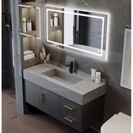 Sintered Stone Modern Bathroom Cabinet Combination Washbasin | Singki Gabungan Bilik Mandi Moden