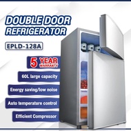 Mini fridge freezer Peti Sejuk 65L/ 2 Door Refrigerator Power Saving Small Mini Refrigerated Freezer
