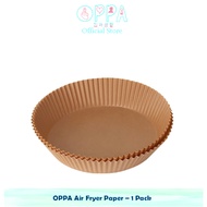 OPPA Air Fryer Paper - 1 Pack 50 Pcs Air Fryer Liner Paper Waterproof Oil-Resistant Coaster