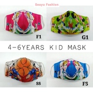 🔥READY STOCK🔥3D Face Mask Kid 3Ply Cotton Face Mask （4-6years）