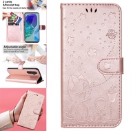 Ốp điện thoại cho Samsung Galaxy A56 A36 A26 A06 A16 5G Ốp lưng vỏ lật Ví bằng da từ tính hoạt hình