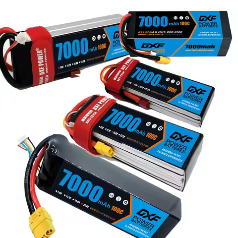 2PCS Batteries Lipo 7.4V 11.1V 14.8V 22.2V 2S 3S 4S 6S 6500mah 7000mah 100C 200C Graphene Lipo Softc