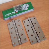 5 Inch SN Iron Door Hinge (Silver) 2.5 MM 5 INCH IRON HINGE/