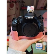 Canon 80D 850D Green Base Cow Pattern Leather Case