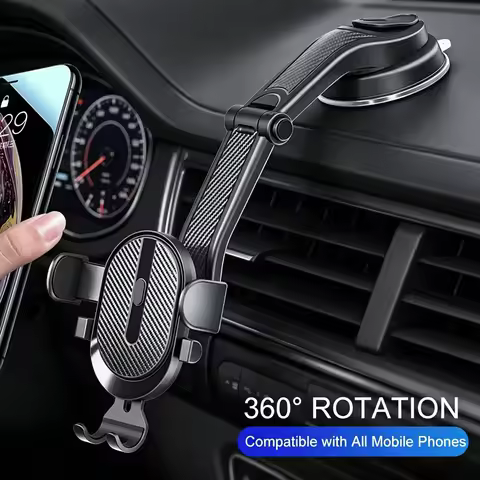 Universal Gravity Dashboard Car Phone Holder Auto Mount Stand 360° Rotation Mobile Phone Holder Car 