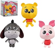 Disney Doorables Puffables Plush Winnie The Pooh, 10-inch Squishy Plush Featuring Glitter Eyes, Styles May Vary, Kids Toys for Ages 3 Up