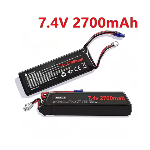 7.4V 2700mAh 10C 20WH Lipo Battery for Hubsan H501S H501C X4 FPV RC Quadcopter Drone Parts EC-2 Plug