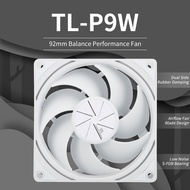 Thermalright 92mm Case Fan TL-P9-S BLACK&WHITE 92mm Premium Fan 4-Pin PWM 2200 RPM S-FDB Bearing