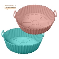 Air Fryer Silicone Pot Air Fryer Silicone Liners Round Air Fryer Basket Accessories, Fits 3QT - 5QT 