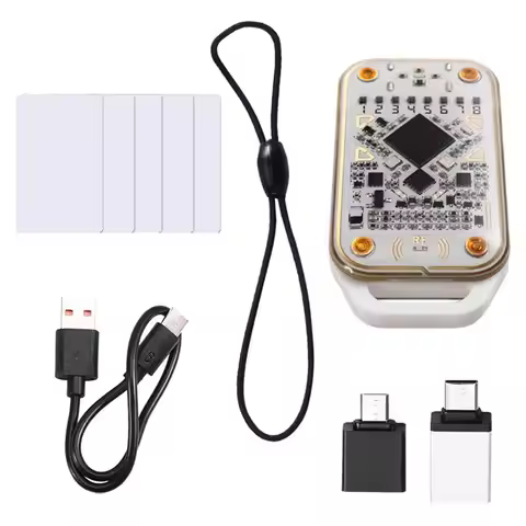 AED5-Chameleon V3.0 RFID Smart Chip Emulator Copier With 5Xwhite Card Reader Writer 125Khz 13.56Mhz 
