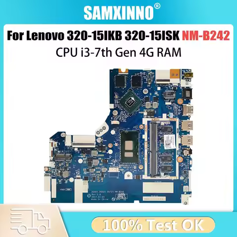For Lenovo 320-15IKB ISK 330-15IKB 520-15IKB Motherboard NM-B242 i5 i7-7th Gen CPU 4GB-RAM 940MX GPU