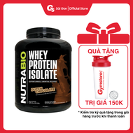 Bột tăng cơ Whey Protein NutraBio Whey Protein Isolate 2lbs 5lbs - GYMSTORE