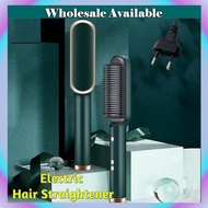 Beauty Street Hair Straightener Comb 2 IN 1 Heating Hair Styling Tool Hair Curler kskin Sikat peluru