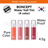 BONCEPT Water Veil Tint, Lip Tint & Stain, 4 color (lip tint long lasting, water proof)