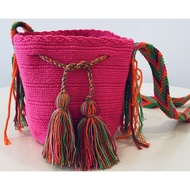 Wayuu Malaysia: Handmade Authentic Unique Colourful Cotton Wayuu Mochila Bag from Columbia (Small Si