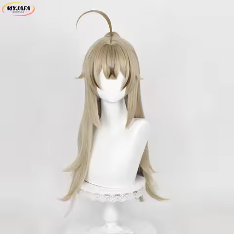 ABC123Genshin Impact Kirara Cosplay Wig 75cm Long Light Linen Heat Resistant Synthetic Hair Game Ani