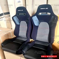 SSCUS WIRA / SATRIA 94-00 JQ  G/MIX SPORT SEAT DIY BLACK SET