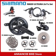Shimano Ultegra R8020 R8070 Groupset 2x11 Speed Crankset Rear Derailleur Cassette Hydraulic Disc Bra