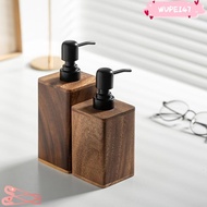 WUPEI47G9 Lotion Bottles, 200/400ml Large Capacity Soap Dispenser, Luxury Push-Type  Wood Shampoo Bo