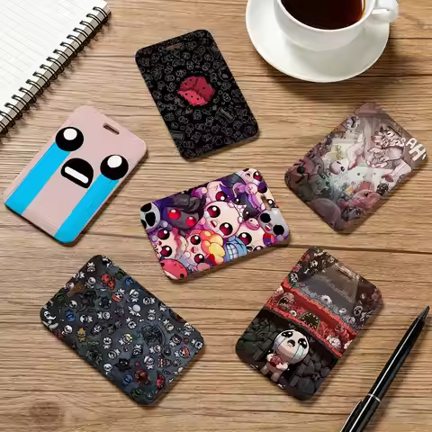 Game T-The Binding of Isaac Lanyard Card Holder ID Bus Card Cover Badge Holder Pass Hang Rope Lariat