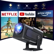 HY320 mini portable projector runs Android 131080P 4K projector supports Wi-Fi 6 and Bluetooth 5.2,a