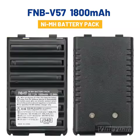 1800mAh FNB-V57 Battery for Vertex Standard VX-110 VX-120 VX-127 VX-168 VX-180 YAESU FT-270R Ft-60R 