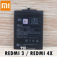 XIAOMI BM47 Baterai for Xiaomi Redmi 3 / Xiaomi Redmi 4x / redmi 3s ORIGINAL