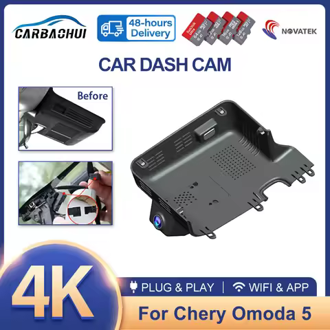 OEM Fits Rain Sensor Installation 4K Wifi Car DVR For Chery Omoda 5 C5 5X Deluxe 2024 2025,Plug and 