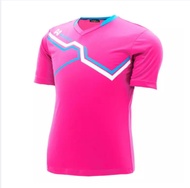 WARRIX SPORT เสื้อฟุตบอลพิมพ์ลาย WA-1516 (สีชมพู-ฟ้า)