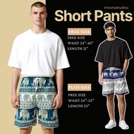 Three-Quarter Elephant pants Shorts Men's And Women's