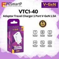 5V/1.5A V-GeN VTC1-40 1 Port USB Travel Charger Adapter
