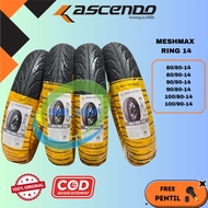 Ascendo Meshmax 80/80-14 80/90-14 90/80-14 90/90-14 100/90-14 Tubeless Matic VarioBEAT Original