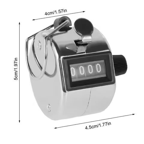 Golf Timer Mechanical 9999 Hour Meter Metal Hand Tally Counter Tally Clicker Tally Counter Manual Co