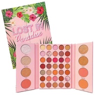 BEAUTY TREATS LOST IN PARADISE 35 COLORS EYESHADOW + 8 FACE POWDER GENUINE EYE POWDER - 12584