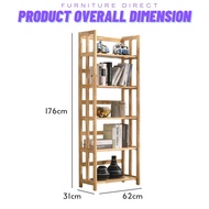 LOFT Design ALTUS 3 4 5 Tier Solid Wood Storage Rack-Natural