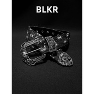belt men tali pinggang lelaki BLKR Original Retro Carved Buckle Belt Men Women Design American Hot G