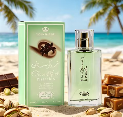 AL-REHAB Pistachio 1.7oz 50ml Pistachio Musk Middle Eastern Arabic Dubai Perfume