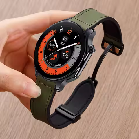 Leather Silicone Strap For OPPO Watch X X2 OPPO Watch 4 Pro Magnetic Band For OnePlus Watch 46mm One