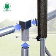 Kesoto Complete Trampoline Enclosure Pole Set with Foam Sleeves for Universal 8 16ft Net Spare Parts